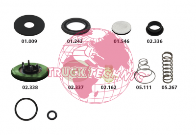 Ремкомплект воздушных крана BEYFREN 60.1306