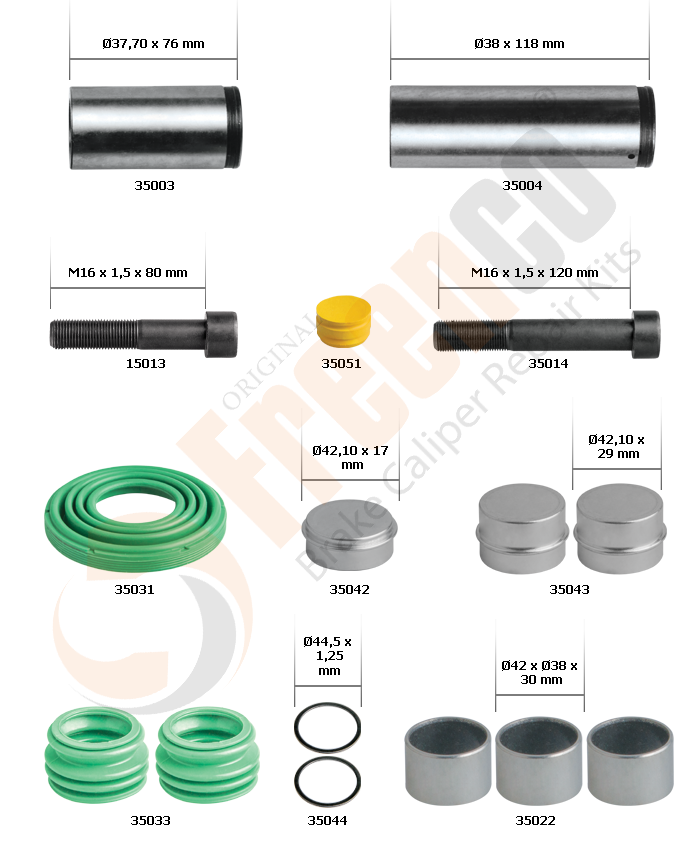 Ремкомплект суппорта  FREENCO 30-3560