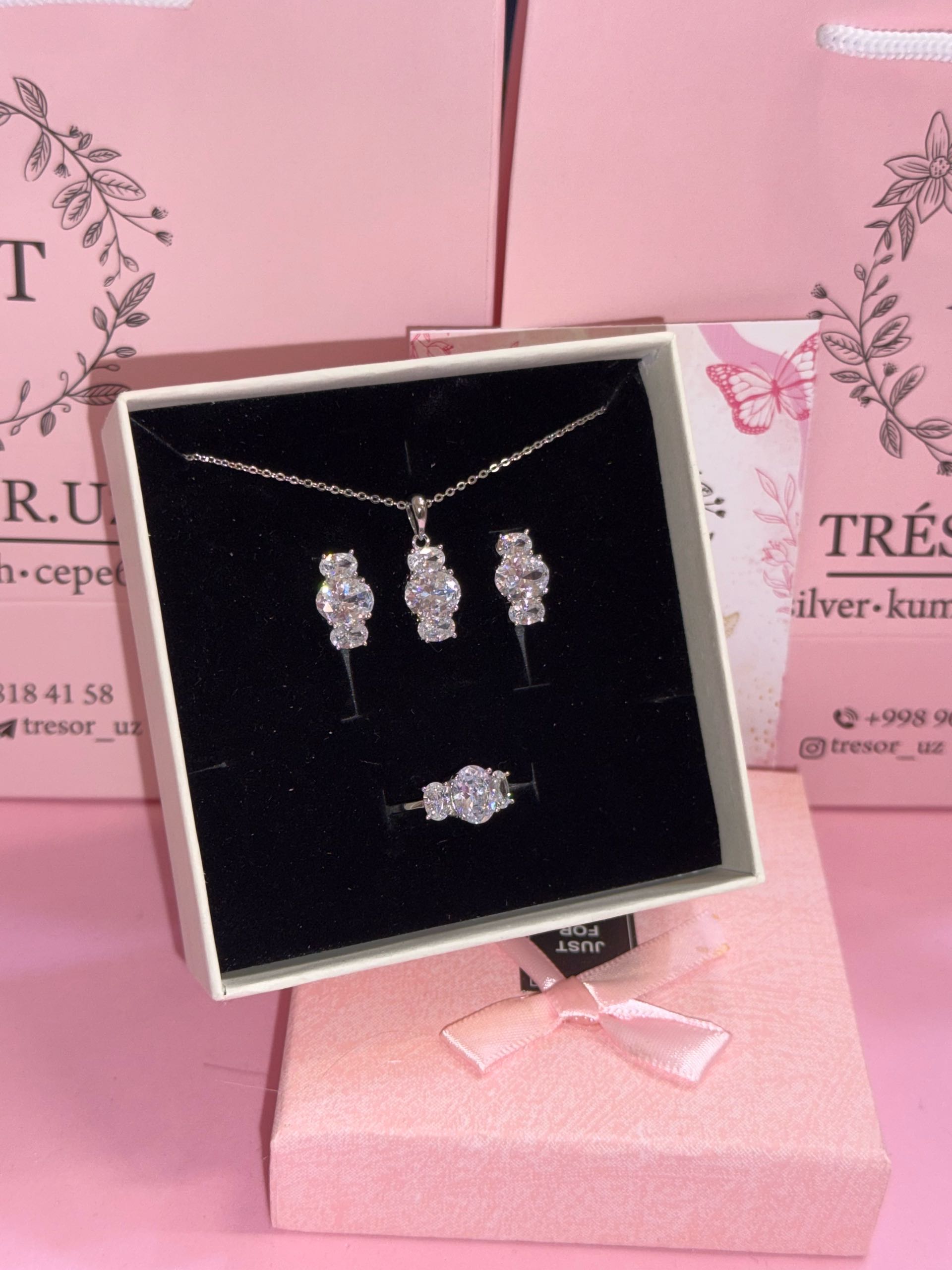 набор н121 роз и белый