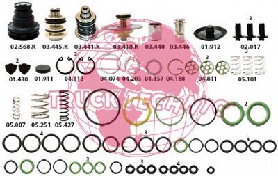 Ремкомплект воздушных крана BEYFREN 60.2010