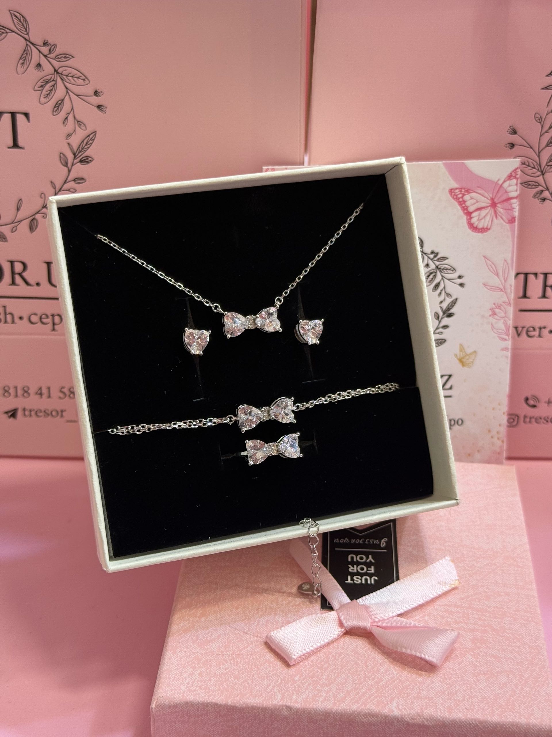 набор н114 роз и белый