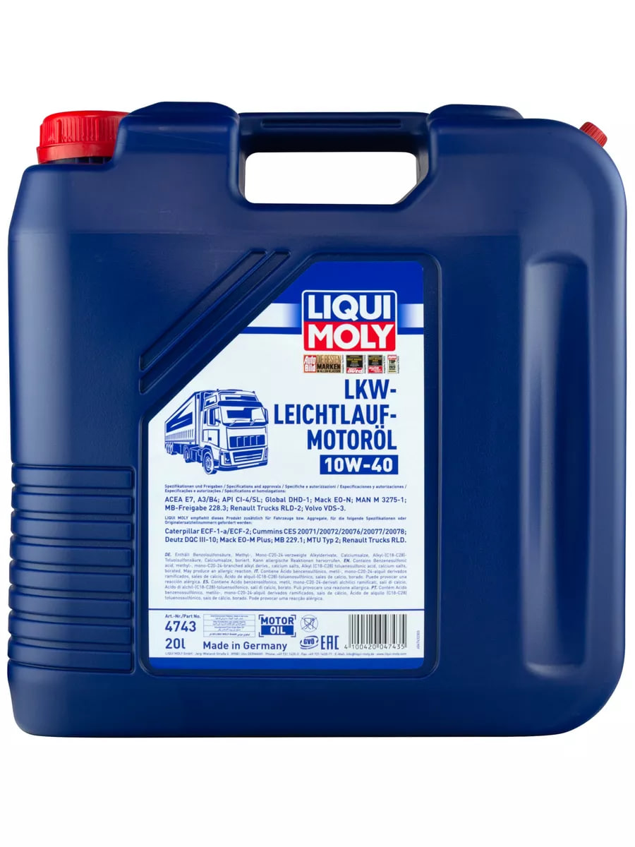 Mоторное масло LIQUI MOLY 10W-40 4743