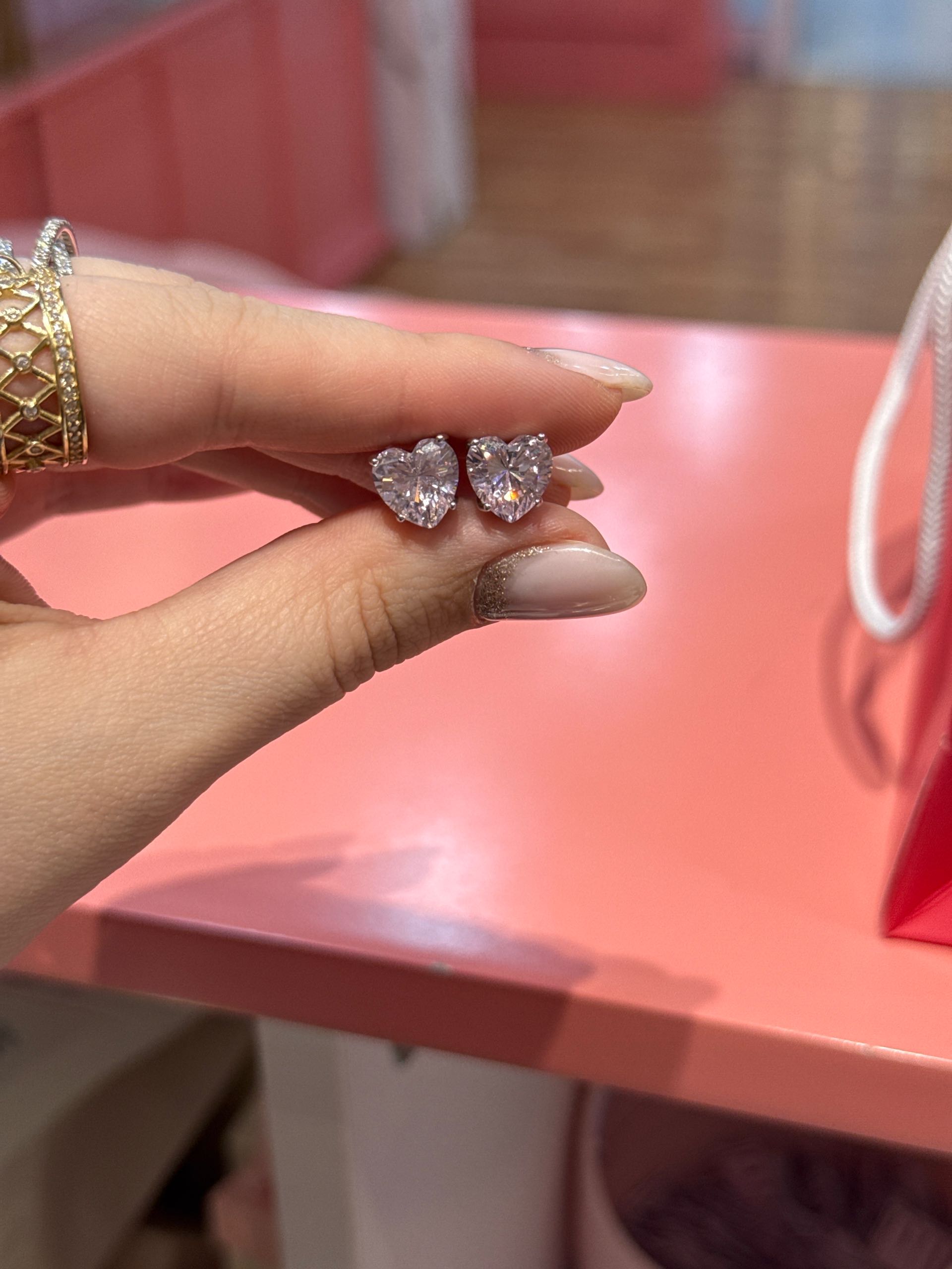 серьги с218сердце